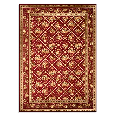Safavieh Lyndhurst Floral Bouquet 8-Foot x 11-Foot Room Size Rug in Red. View a larger version of this product image.