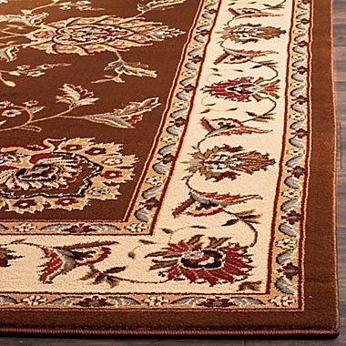 Safavieh Lyndhurst Flower Palmette 8-Foot x 11-Foot Room Size Rug in Brown. View a larger version of this product image.