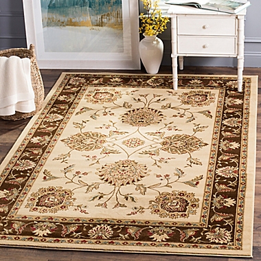 Safavieh Lyndhurst Flower Palmette 5-Foot-Foot 3-Inch x 7-Foot 6-Inch Room Size Rug in Ivory. View a larger version of this product image.