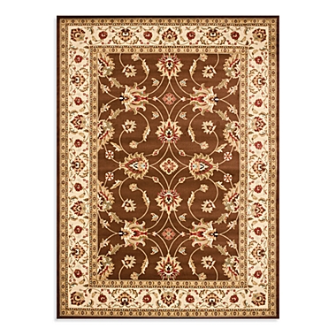 Safavieh Lyndhurst Flower 8-Foot x 11-Foot Room Size Rug in Brown. View a larger version of this product image.