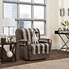 Alternate image 0 for Smart Fit 3-Piece Faux Fur Recliner Cover in Brown Ombre
