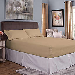 Bed Tite® Cotton Flannel 150-Thread Count Twin Sheet Set in Fawn