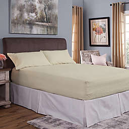 Bed Tite&reg; Cotton Flannel 150-Thread Count Twin Sheet Set in Ivory