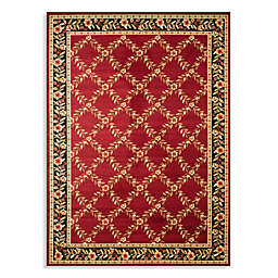Safavieh Lyndhurst Flower and Vine 5-Foot 3-Inch x 7-Foot 6-Inch Room Size Rug in Red