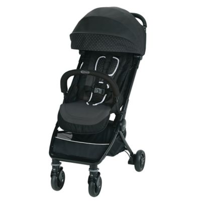 graco stroller orange and grey