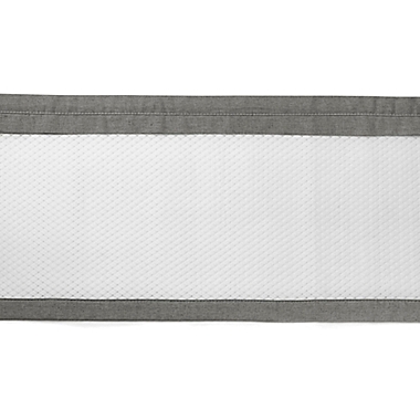 BreathableBaby&reg; Breathable Deluxe Mesh Crib Liner in Charcoal Linen. View a larger version of this product image.