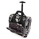 Alternate image 2 for Bebe Valentina 16.5-Inch Softside Wheeled Underseat Luggage in Black