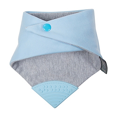 Cheeky Chompers&reg; Neckerchew&reg; Simple Classic 2-in-1 Teething Bandana Bib in Light Blue. View a larger version of this product image.