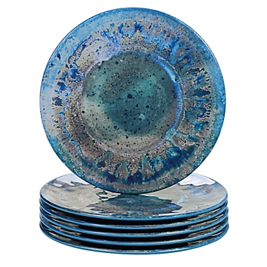 Certified International Radiance Salad Plates in Teal (Set of 6). View a larger version of this product image.