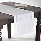 Alternate image 0 for Saro Lifestyle Classic Hemstitch 72-Inch Table Runner in White
