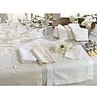 Alternate image 1 for Saro Lifestyle Classic Hemstitch 72-Inch Table Runner in White