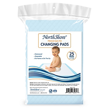 NorthShore&trade; 25-Count Premium Disposable Baby Changing Pads. View a larger version of this product image.