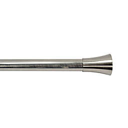 Versailles Home Fashions Flare Telescoping Curtain Rod in Brushed Nickel