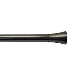 Versailles Home Fashions Flare Telescoping Curtain Rod in Graphite