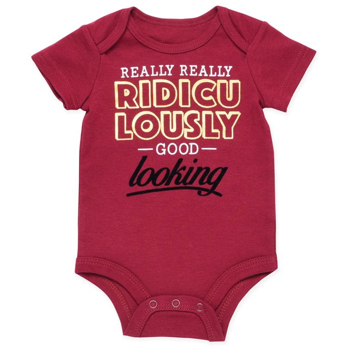 Baby Starters Really Really Ridiculously Good Looking Bodysuit In Burgundy Bed Bath Beyond