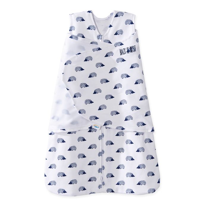 Halo Sleepsack Hedgehog Multi Way Adjustable Cotton Swaddle In Navy Bed Bath Beyond