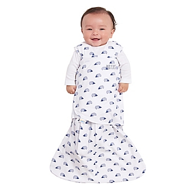 HALO&reg; SleepSack&reg; Small Hedgehog Multi-Way Adjustable Cotton Swaddle in Navy. View a larger version of this product image.