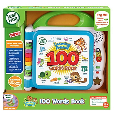 Green Details about   LeapFrog Learning Friends 100 Words Book 
