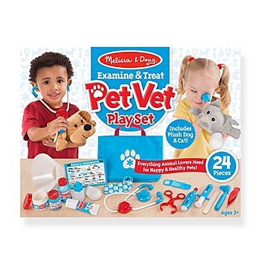 Melissa &amp; Doug&reg; Examine &amp; Treat Pet Vet 24-Piece PlaySet. View a larger version of this product image.