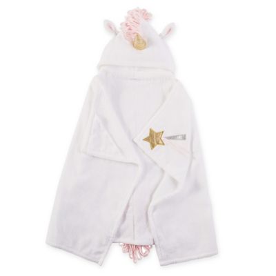 Mud Pie&reg; Unicorn Hooded Towel in White