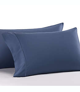 Fundas king de jersey de modal para almohadas Pure Beech® de 400 hilos color azul marino, Set de 2 piezas
