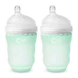 Olababy® GentleBottle 2-Pack 8 fl. oz. Silicone Wide-Neck Baby Bottles