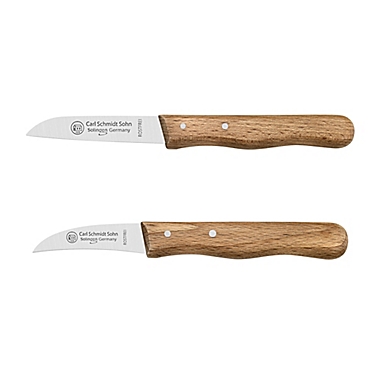 Carl Schmidt Sohn&trade; 2-Piece German Paring and Peeling Knife Set in Brown. View a larger version of this product image.