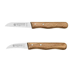 Carl Schmidt Sohn™ 2-Piece German Paring and Peeling Knife Set in Brown