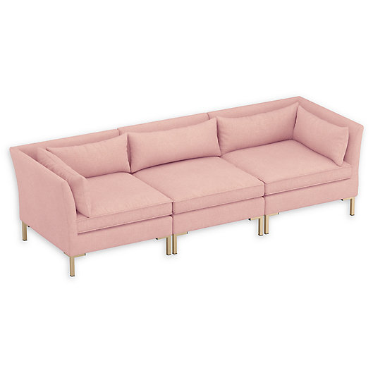 Alternate image 1 for Skyline Furniture Doyer 3-Piece Linen Sectional Sofa