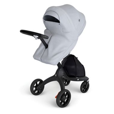 Stokke&reg; Stroller Storm Cover in Grey Melange. View a larger version of this product image.