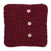 UGG&reg; Layne Chunky Knit Button Throw Pillow in Redwood