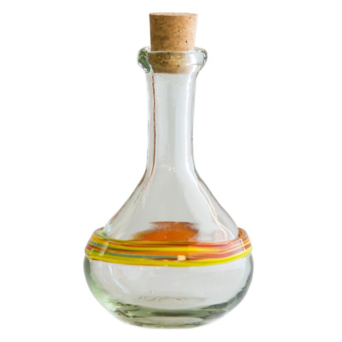 Rainbow Stripe HandBlown Multicolor Olive Oil Bottle Bed Bath & Beyond