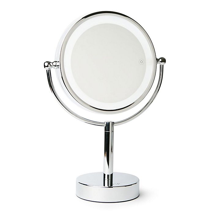 Vanity Planet Gleam Dual Sided Led, What Is The Highest Power Magnifying Mirror