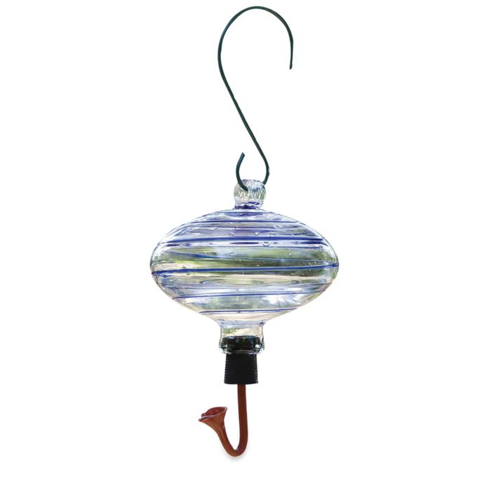 Gardman Blue Swirl Oval Glass Hummingbird Feeder Bed Bath Beyond
