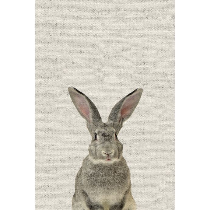 Marmont Hill Grey Rabbit Canvas Wall Art Bed Bath Beyond