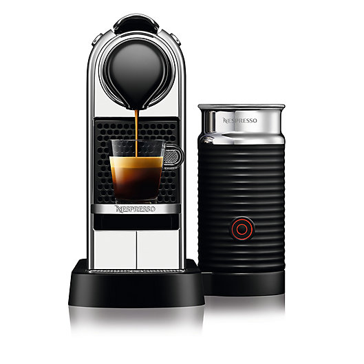 Alternate image 1 for Nespresso® by Delonghi CitiZ & Milk Espresso Machine in Chrome