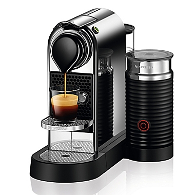 Nespresso&reg; by Delonghi CitiZ &amp; Milk Espresso Machine in Chrome. View a larger version of this product image.