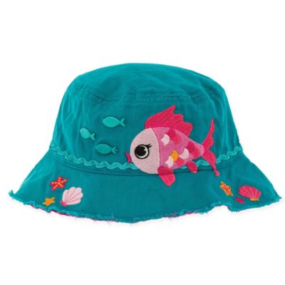 bucket hat with fish