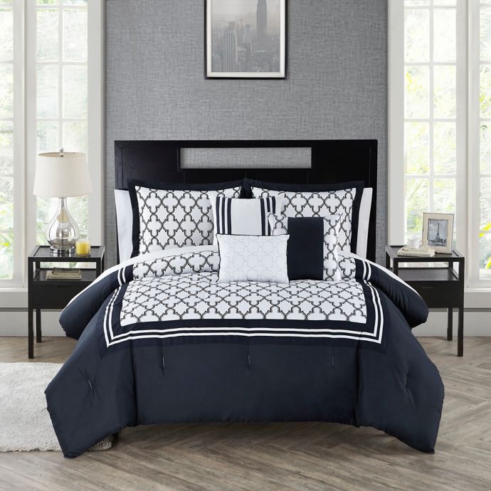 Midnight 10 Piece Comforter Set Bed Bath Beyond