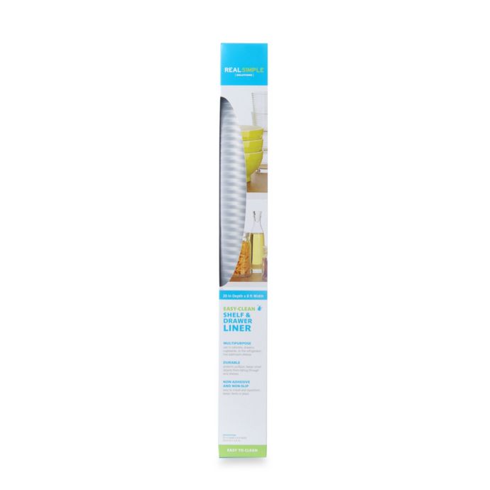 Buy Real Simple® Easy-Clean Shelf & Drawer Liner in Clear ...