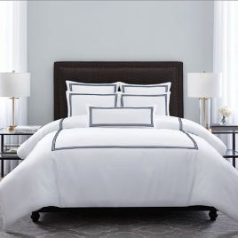 Wamsutta Hotel Triple Baratta Stitch Comforter Set Bed Bath
