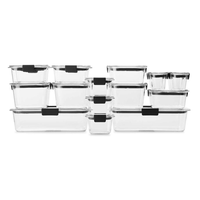 rubbermaid® brilliance 36-piece food storage container set