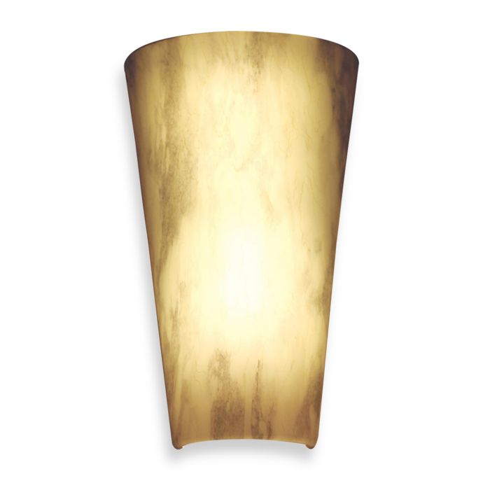 It S Exciting Lighting Battery Powered Led Wall Sconce In Stone Bed Bath Beyond