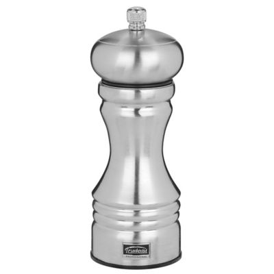 Trudeau Maison 8 inch Brushed Stainless Steel Pepper Mill with Ceramic Grinder COMINHKPR85213 