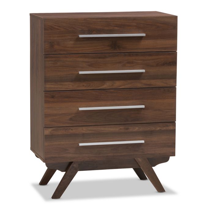 Baxton Studio Auburn 4-Drawer Chest | Bed Bath & Beyond