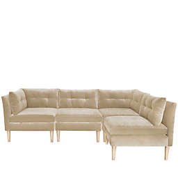 Varick 4-Piece Velvet Sectional Sofa