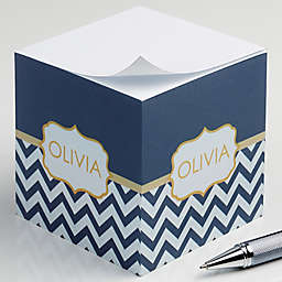 Preppy Chic Paper Note Cube