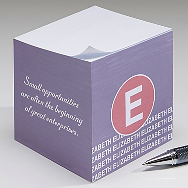 Sophisticated Quotes Paper Note Cube. View a larger version of this product image.