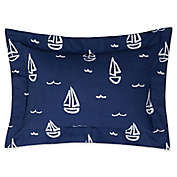 Lullaby Bedding Away At Sea Boudoir Throw Pillow in Navy/White