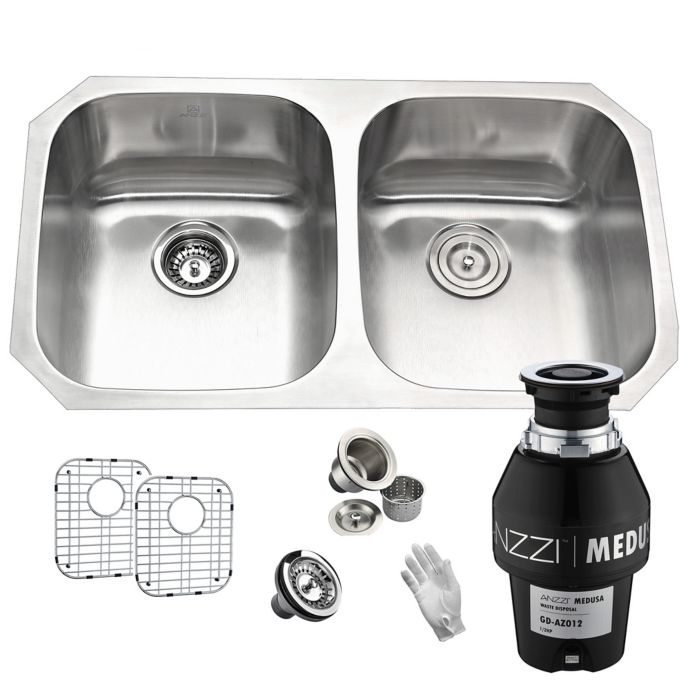 Waterworks Kerr Stainless Steel Kitchen Sink With Rear Drain